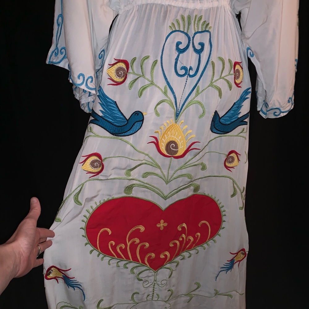 Embroidered Maternity Gown - Picture 9 of 16
